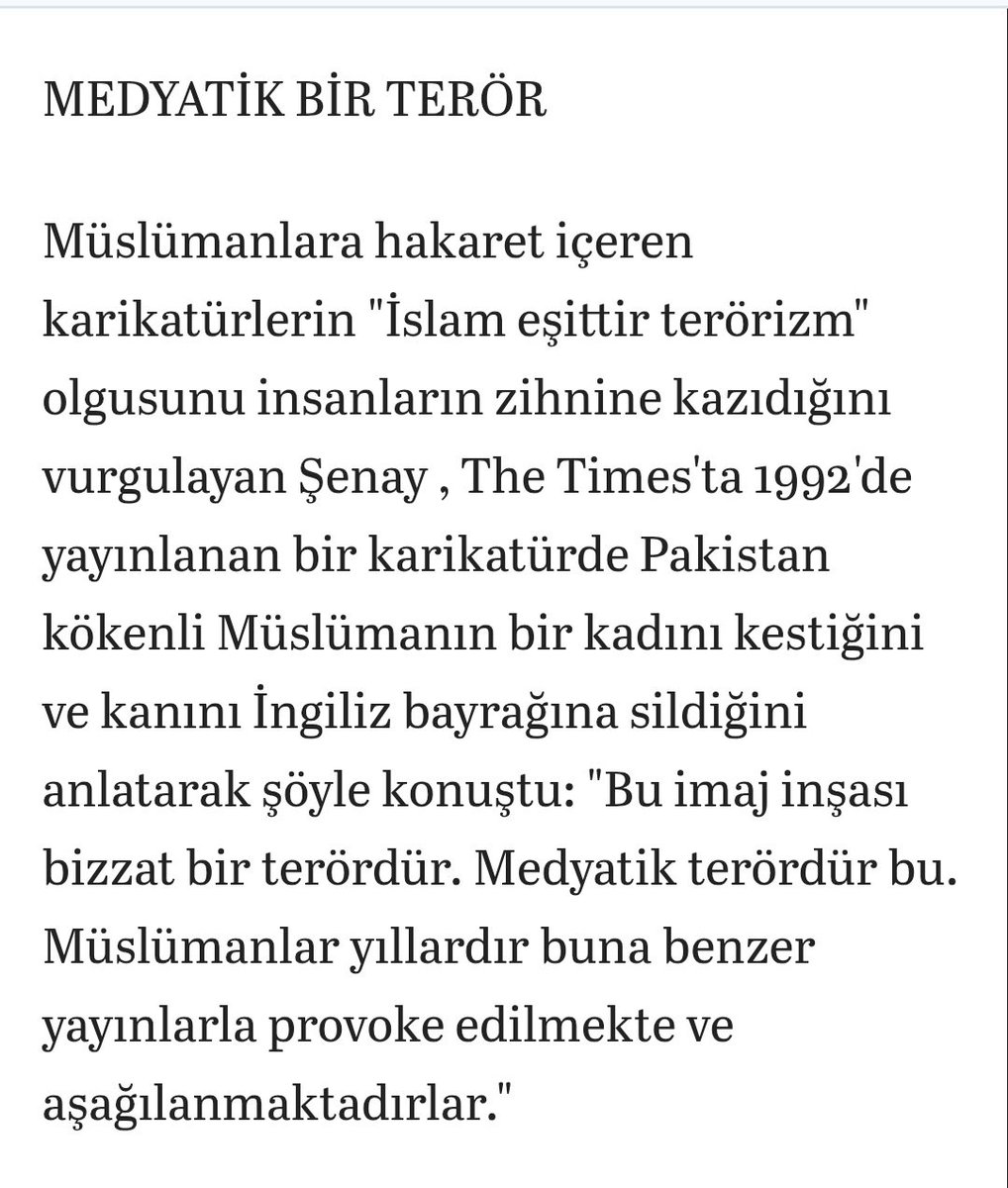 Karikatür, Kültürel Terörizm ve Nefret Söylemi

Yıllar önce Danimarka'da bir dergide İslam Peygamberi'ni terörle ilişkilendiren bir karikatür yayınlanmıştı ve dünya çalkalanmıştı. Konuyla ilgili görüşüm sorulduğunda KÜLTÜREL TERORİZM kavramıyla gündeme almıştım. Medyatik terörün