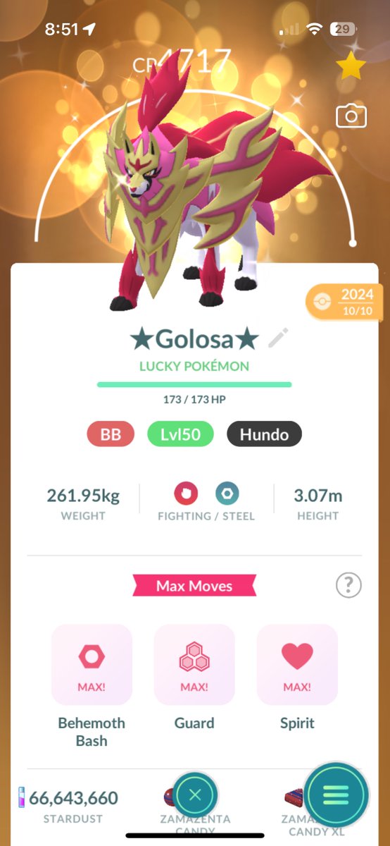 SHLUNDOOOO!! ✨✨

I don’t seem to have much luck with lucky trades, but finally I got my second traded shlundo! A useful one too 😍

Maxed, Double moved, from changed and all max moves maxed ✅

Thanks Golosa ✨✨

#Shlundo #Shundo #PokemonGO