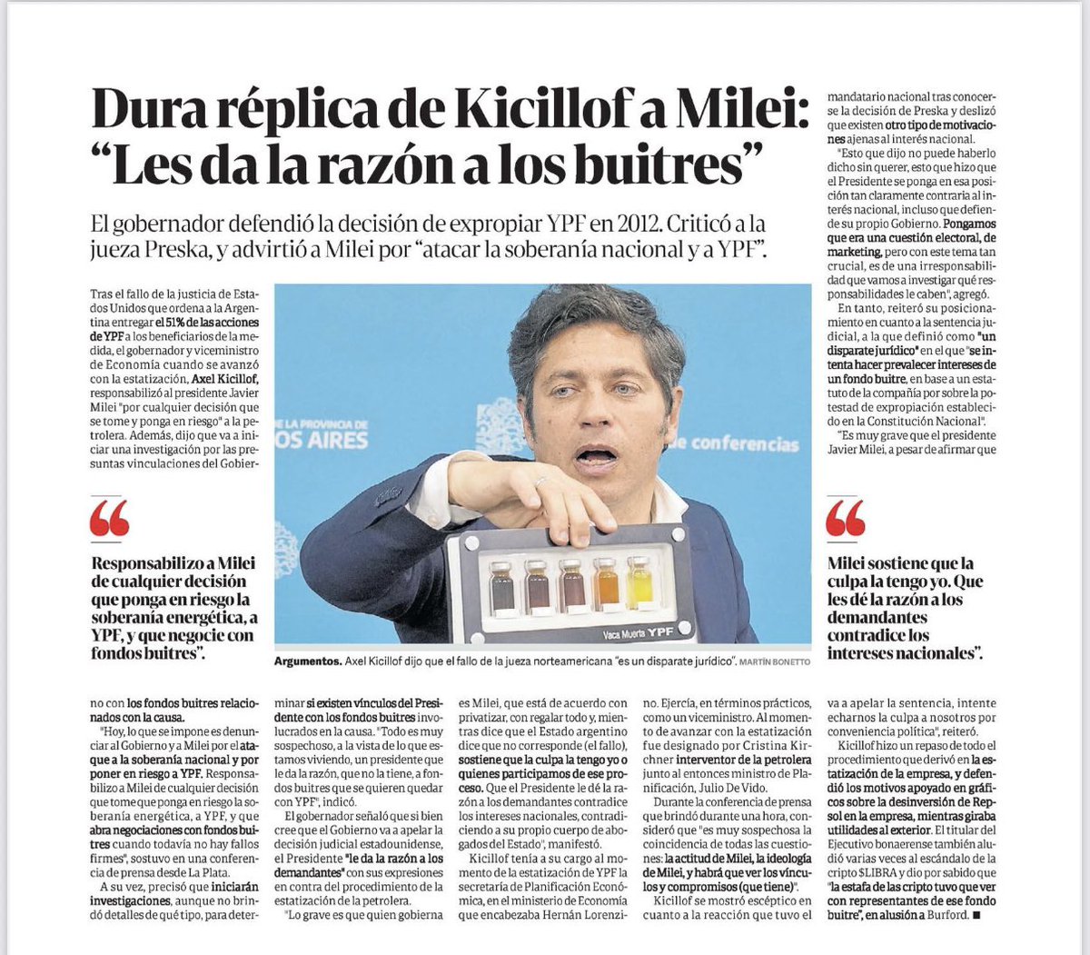 eugetale's tweet image. YPF. Una GRAN ESTAFA con varios actores. 

El responsable Nro 1 de esta sentencia en contra de Argentina, sos vos @Kicillofok, De Vido y Zannini +  los aplaudidores en el Congreso, que los apoyaron. Todo sucedió, cuando CFK dio la orden. 

En ese entonces, indemnizaron a Repsol…