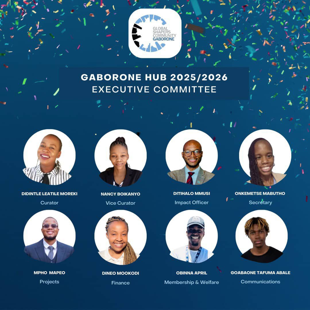🎉 Happy New Hub Year! 🌟 Meet our 2025/26 Curatorship and Executive Committee — ready to shape the future and drive change in Gaborone. Here’s to a powerful year ahead! 💪 #GlobalShapers #GaboroneHub