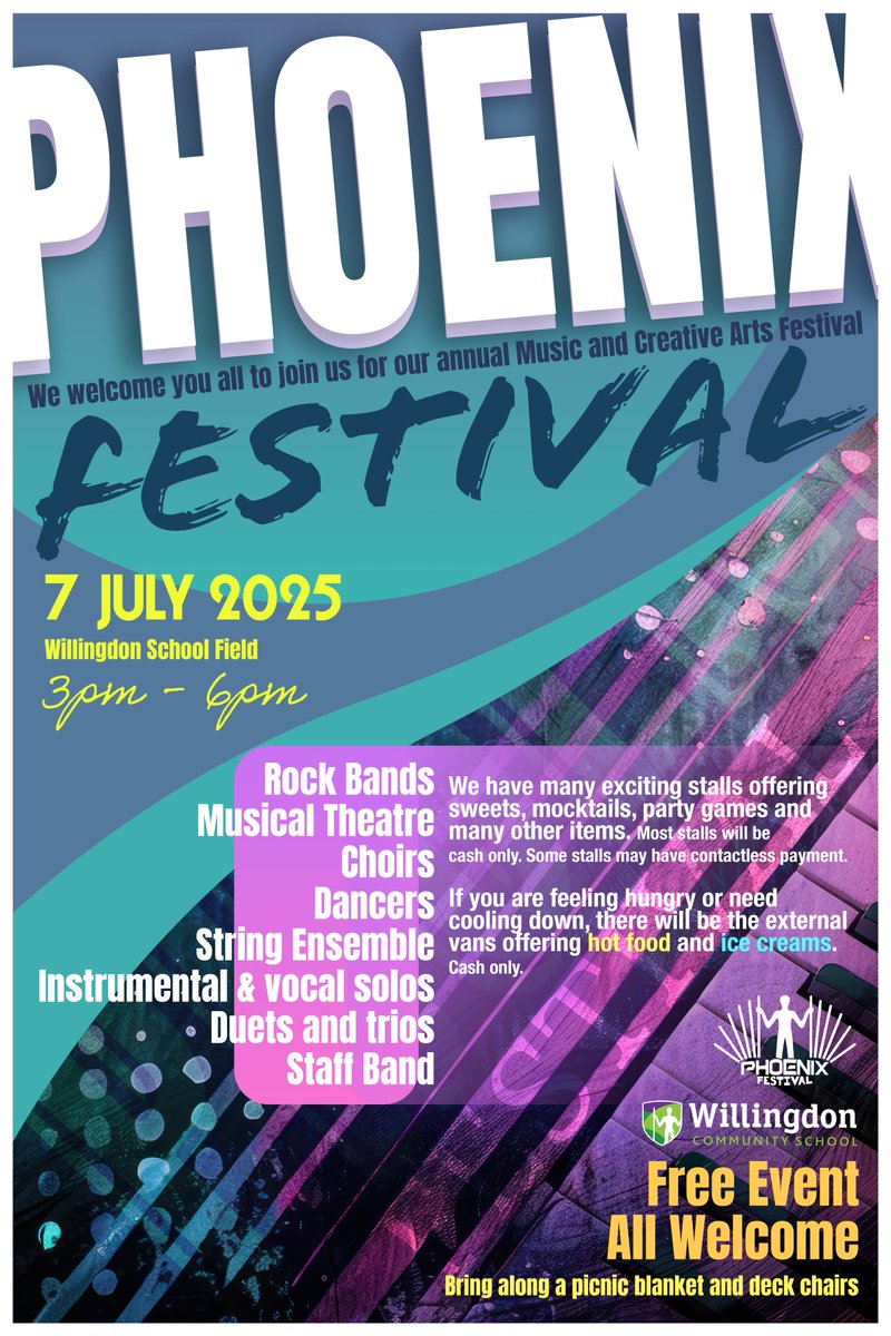 Only 5 days to go until our Phoenix Festival! This will be a Non -Uniform day, (clothes that are appropriate for a school setting). Students are being asked to make a voluntary contribution of £1 towards the cost of the Festival. Please make your donation via ParentPay.