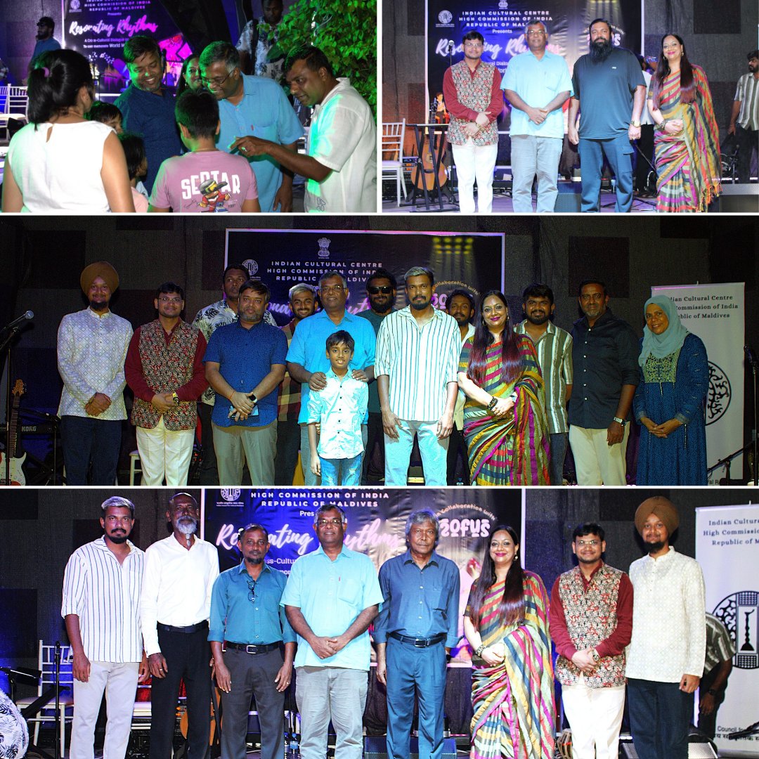 An event by <a href="/iccr_maldives/">Indian Cultural Centre- Maldives</a>, <a href="/HCIMaldives/">India in Maldives</a> in collaboration with the brilliant Maldivian band <a href="/2ofusmv/">2ofus</a> and our venue partner <a href="/NCA_MDV/">NCA</a>, to mark World Music Day. The event was graced by the High Commissioner of India to Maldives, H.E. Mr. G Bala Subramanian. (2/10)