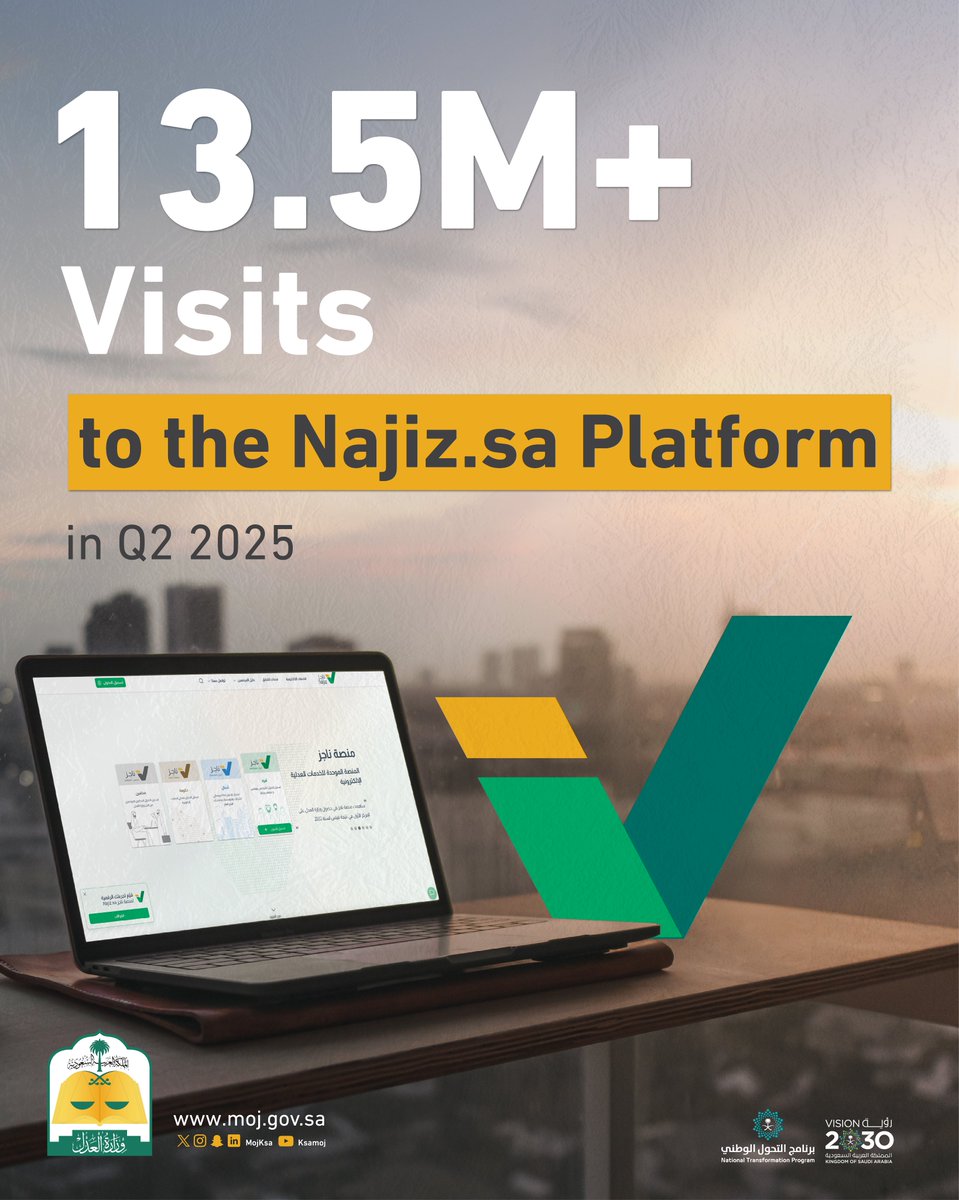 Najiz.sa is a digital platform providing streamlined access to a wide range of legal and judicial services.