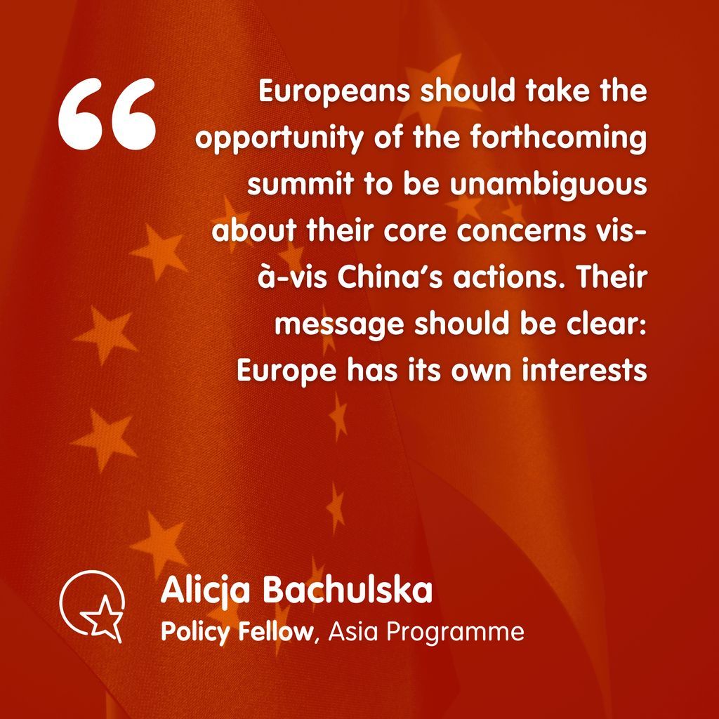 In her latest commentary, <a href="/a_bachulska/">Alicja Bachulska</a> discusses how Europeans should approach this month's EU-China summit ⬇️ 
buff.ly/DYHKv9L