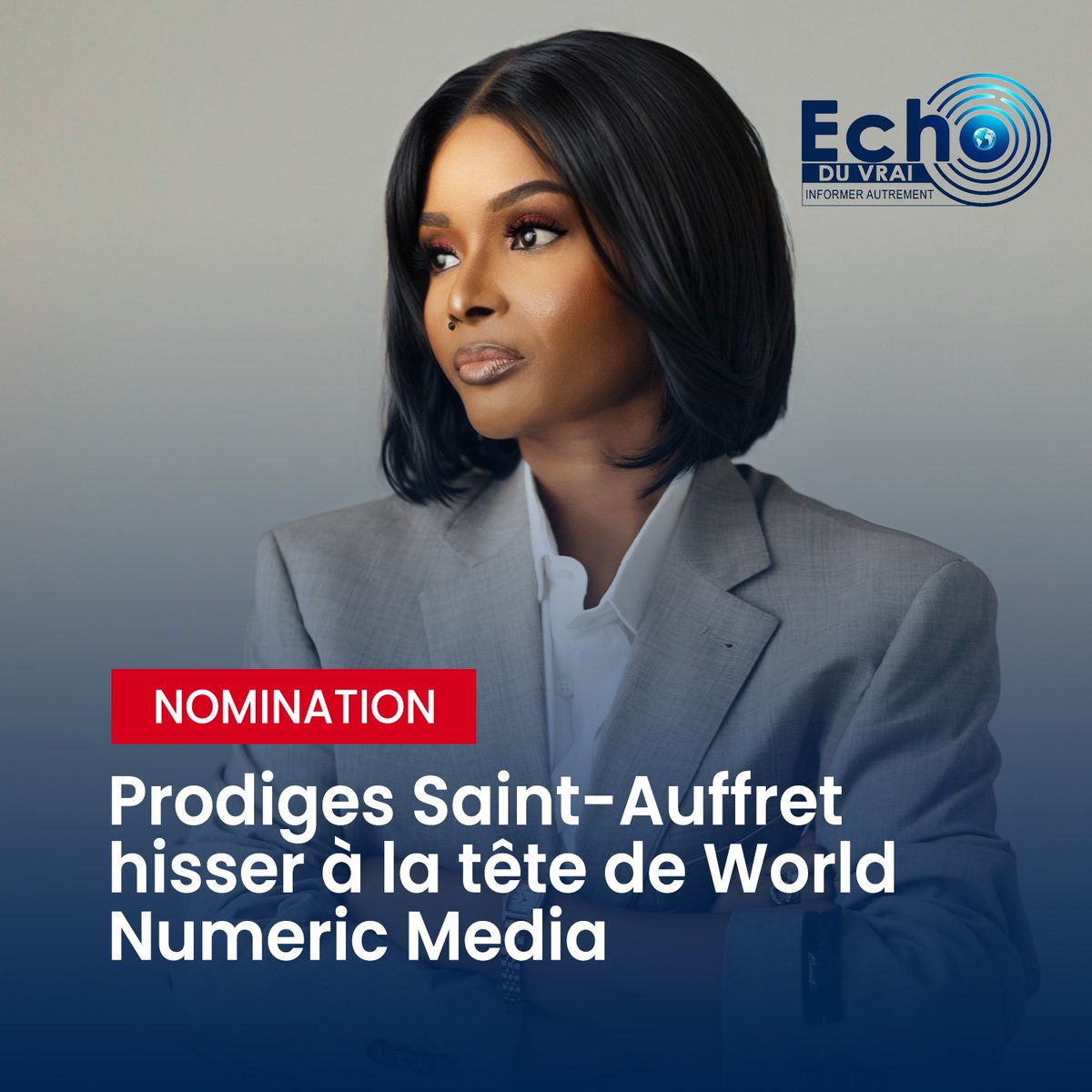sacreeprodiges's tweet photo. J’ai l’immense honneur de rejoindre l’administration de World Numeric Media, à la Direction générale ✨

À l’approche des élections présidentielles, je sais combien une telle nomination témoigne de la confiance qu’on accorde à mon leadership.
—-
#Congo https://t.co/KGcfdeP3pR