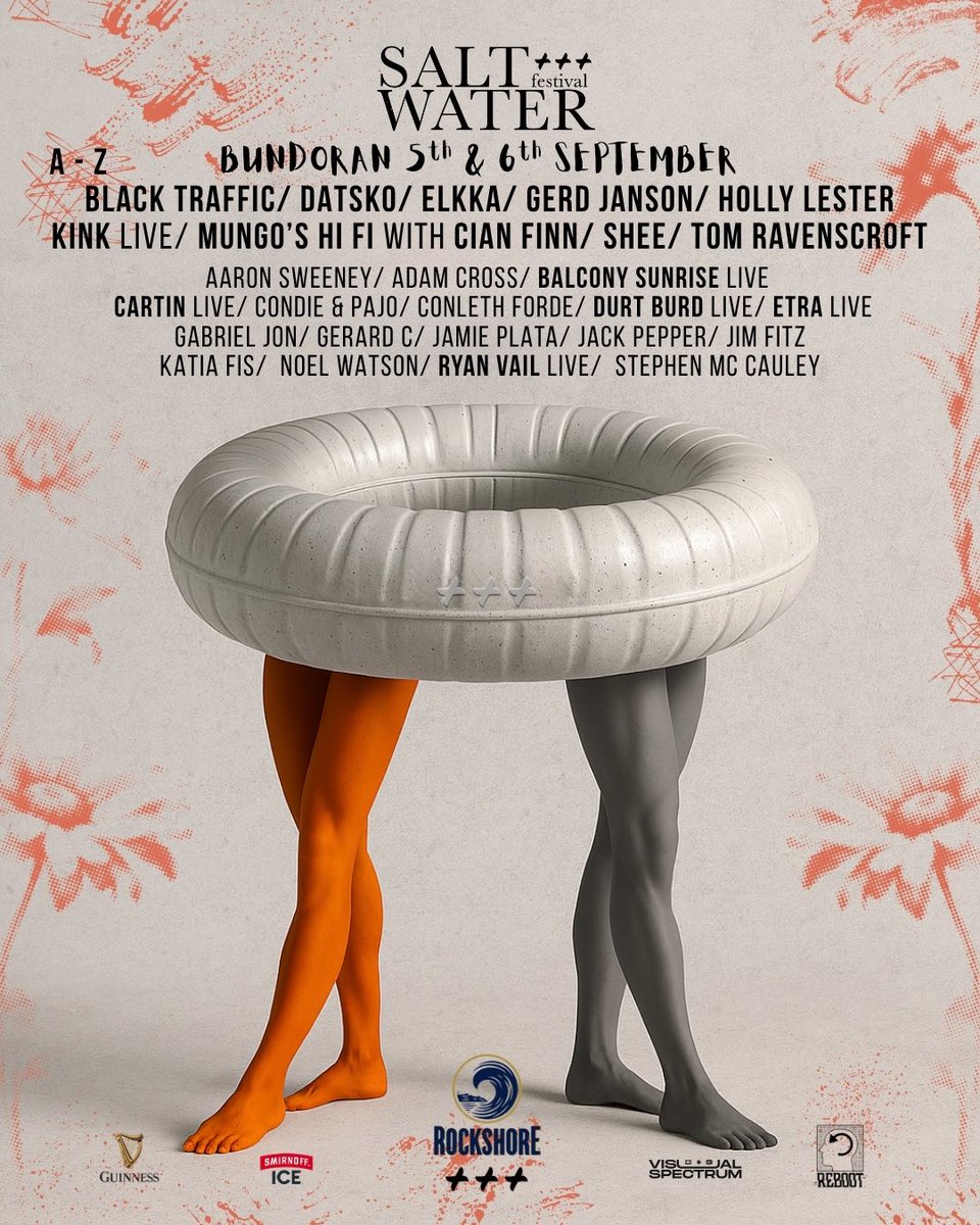 TidesSurf's tweet image. This September: Gerd Janson, KiNK (Live), Elkka, Black Traffic, Mungo’s HiFi, SHEE, Tom Ravenscroft, Holly Lester & more.
Two days. One main stage. Three curated venues. Afterparties until late.
Saltwater isn’t built for the masses it’s built with intention.
@DscoverBundoran