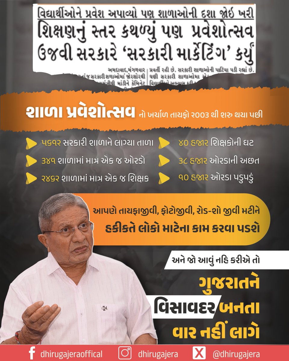 ચાલો આપણે સાચા દિલથી આત્મમંથન કરીએ અને નહીતર વિસાવદર જેવી વેદના ભોગવવા તૈયાર રહીએ...

#education #system #politics #government #school #college