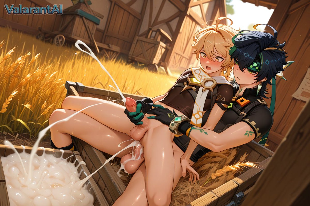 ValarantAI's tweet photo. Love is in the air with #Kinich and #Aether 

More images at Patreon.
(Link at profile)

#AIart #AIイケメン部 #AIイラスト #AIBL部 #yaoi #GenshinImpact https://t.co/9oAOZG2bUz