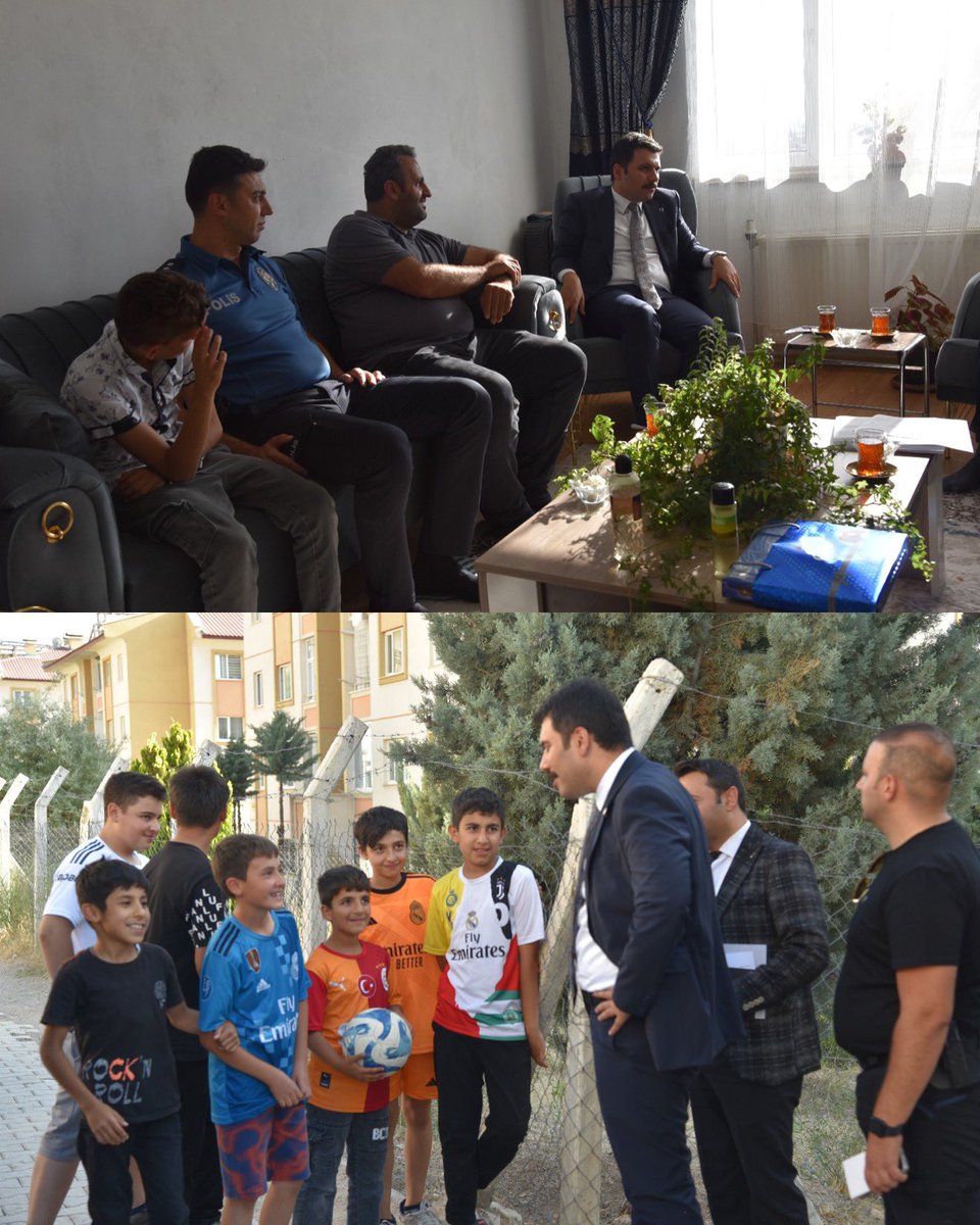 Kaymakamımız Tufan Bağır GİLAN; İlçemizde ikamet eden Şehit Esat SARIBULAK, Şehit Umut DOĞAN ve Şehit Medeni TALYAK’ın değerli ailelerini ziyaret etti.Kaymakamımıza,İlçe Emniyet Müdür V.,İlçe Jandarma Komutan V.,İlçe Müftüsü ve İlçe SYDV Müdürü eşlik etti.

Şehitlerimizin