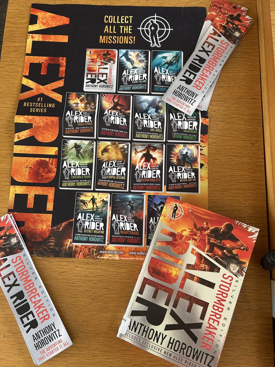 Clair (@bossonsclair) on Twitter photo Thank you <a href="/readingagency/">The Reading Agency</a> and <a href="/WalkerBooksUK/">Walker Books</a> for sending us a copy of #AlexRider #Stormbreaker and these lovely bookmarks! Thank you <a href="/readingagency/">The Reading Agency</a> and <a href="/WalkerBooksUK/">Walker Books</a> for sending us a copy of #AlexRider #Stormbreaker and these lovely bookmarks!