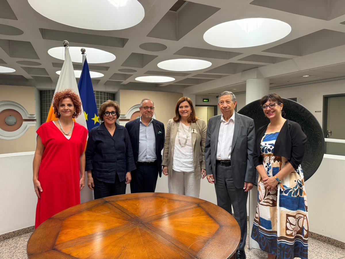ALIPHFoundation's tweet image. During ALIPH's mission in #Cyprus, @bariza_khiari & @frelandv met with @CyprusMFA & @DepMinCultureCy to strengthen our collaboration in protecting cultural heritage.
Thank you to ALIPH member state #Cyprus for hosting ALIPH's Foundation Board and your ongoing support to ALIPH!