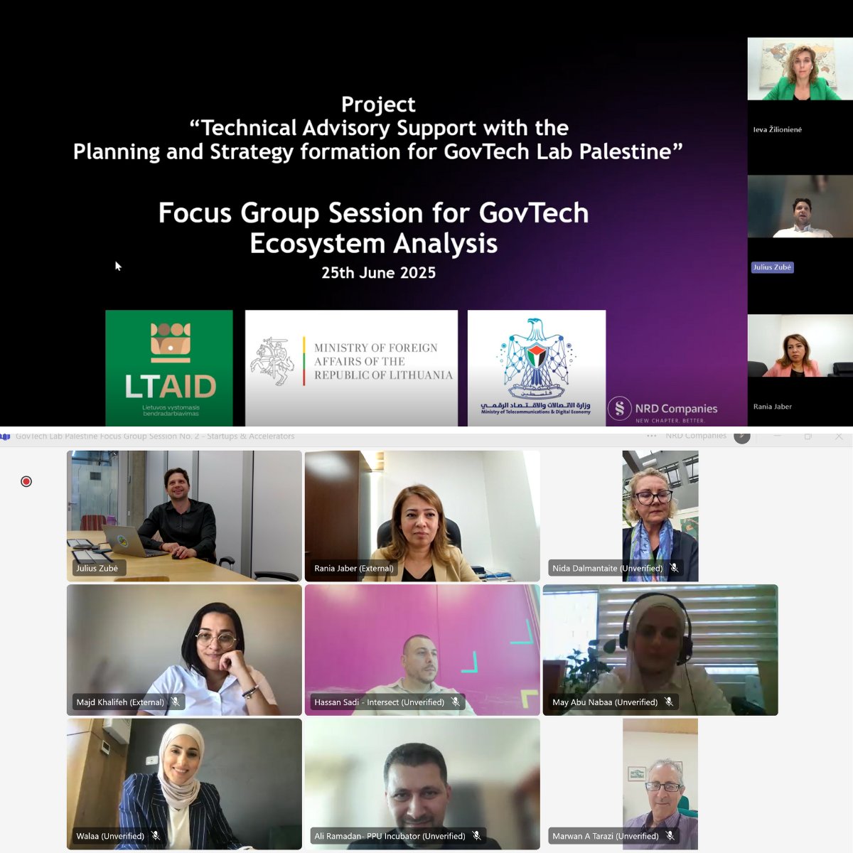 📢 GovTech Lab Palestine is moving forward!
We’re completing Phase 1: assessing readiness for GovTech innovation.
Two focus groups = key insights for the future GovTech Lab &amp; Challenge Series by <a href="/MTIT_PS/">MTDE.PS</a>.
Funded by <a href="/LithuaniaMFA/">Lithuania MFA | #StandWithUkraine</a> under #LTAid Programme.
#GovTech