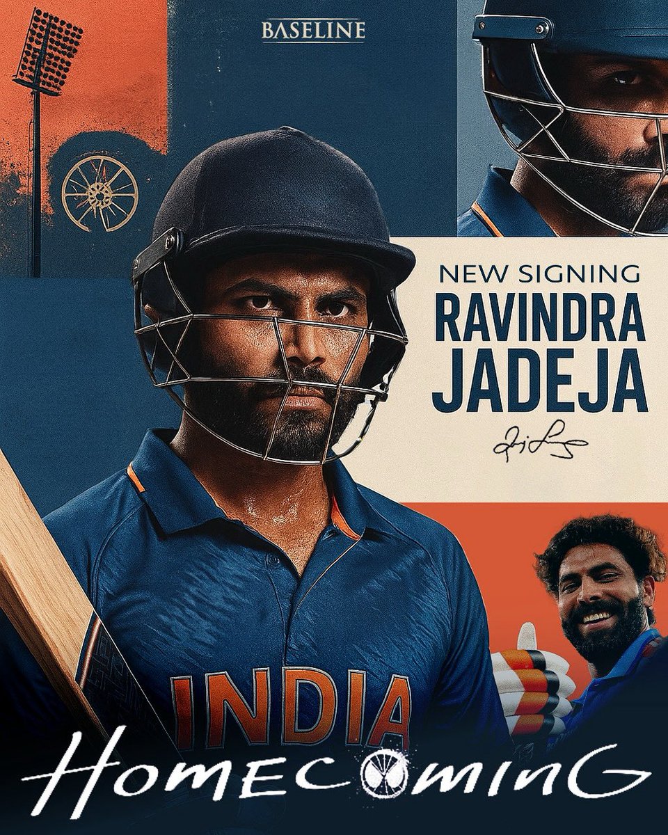 Baseline Ventures (@baselineventure) on Twitter photo In a homecoming of sorts, the Rockstar returns.
The World No.1 Test all-rounder.
The name that needs no intro.
Welcome back. Welcome home, <a href="/imjadeja/">Ravindrasinh jadeja</a> ⚡#TeamBaseline #Cricket In a homecoming of sorts, the Rockstar returns.
The World No.1 Test all-rounder.
The name that needs no intro.
Welcome back. Welcome home, <a href="/imjadeja/">Ravindrasinh jadeja</a> ⚡#TeamBaseline #Cricket