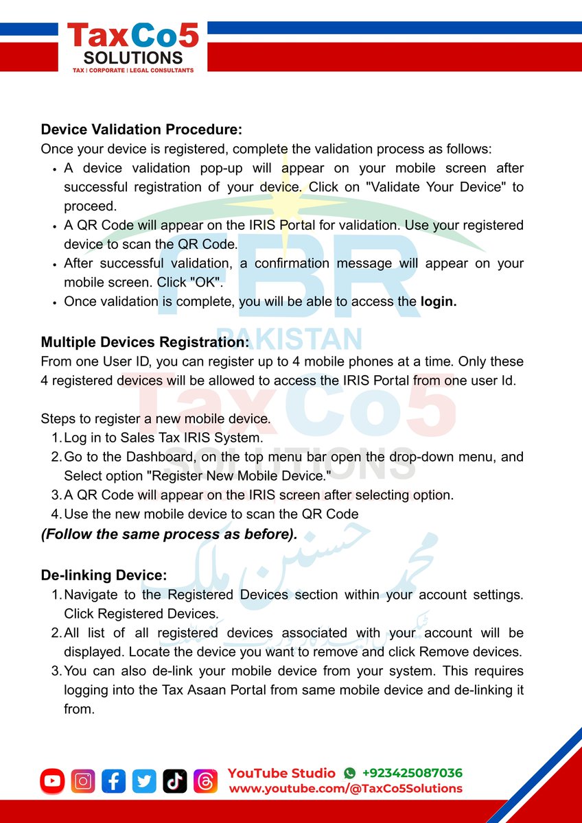 TaxCo5Solutions's tweet image. 🔒 Secure Your IRIS Login with FBR's New MFA! 🔒
FBR has implemented Multi-Factor Authentication (MFA) to safeguard your IRIS account.
WhatsApp: 03425087036
youtube.com/@TaxCo5Solutio…
#FBRUpdate #IRISLogin #MultiFactorAuthentication #TaxSecurity #TaxHelp #TaxCo5Solutions