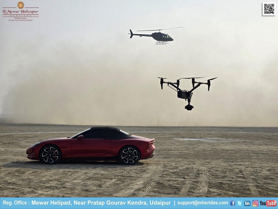mewarhelicopter's tweet photo. All Thrill No Compromise!! All Three Thrilling Flying Machines in one frame. No compromise when you make us #YourReasonToFly
.
.
Namaste MG Cyberster 🙏🇮🇳
@mgselect
@mgmotorin
@mewaraviation
#mgcars #mgcyberster #bell505 #drones #redcar #blackbeauty #mgindia #mhsrides #mhs https://t.co/2XEhAeKdHY