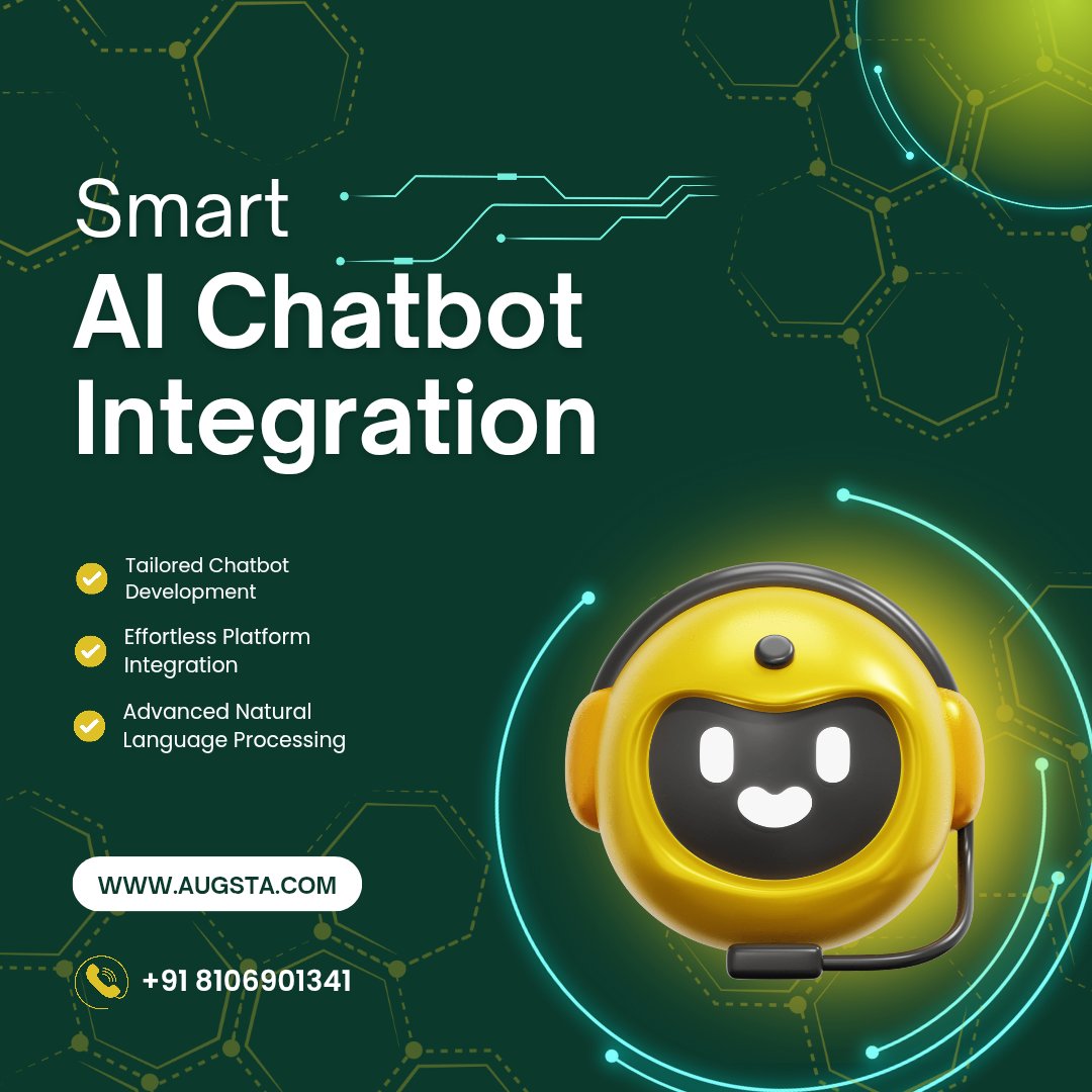 augsta_'s tweet image. Augsta delivers intelligent chatbot solutions that seamlessly integrate with your systems to automate workflows, enhance user engagement, and reduce operational costs.

Visit: augsta.com

#Augsta #AIChatbot #ChatbotIntegration #SmartAutomation #CustomerExperience