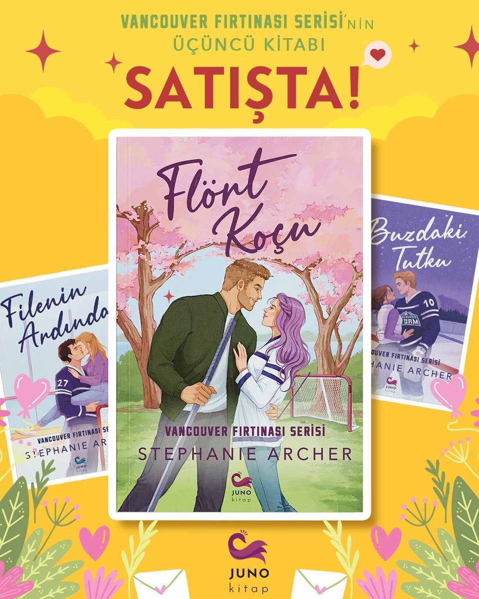 juno_kitap's tweet photo. FLÖRT KOÇU şimdi SATIŞTA!

En yakın arkadaşın flört koçun olacaksa, aşk oyunlarına hazır olmalısın!

Birinci kitap: Filenin Ardında 🏒
İkinci kitap: Buzdaki Tutku ⛸️

*Serideki kitaplar bağımsız okunabilir.

#junokitap #flörtkoçu #thewingman #stephaniearcher #yenikitap #hokey https://t.co/9HjVimhia3