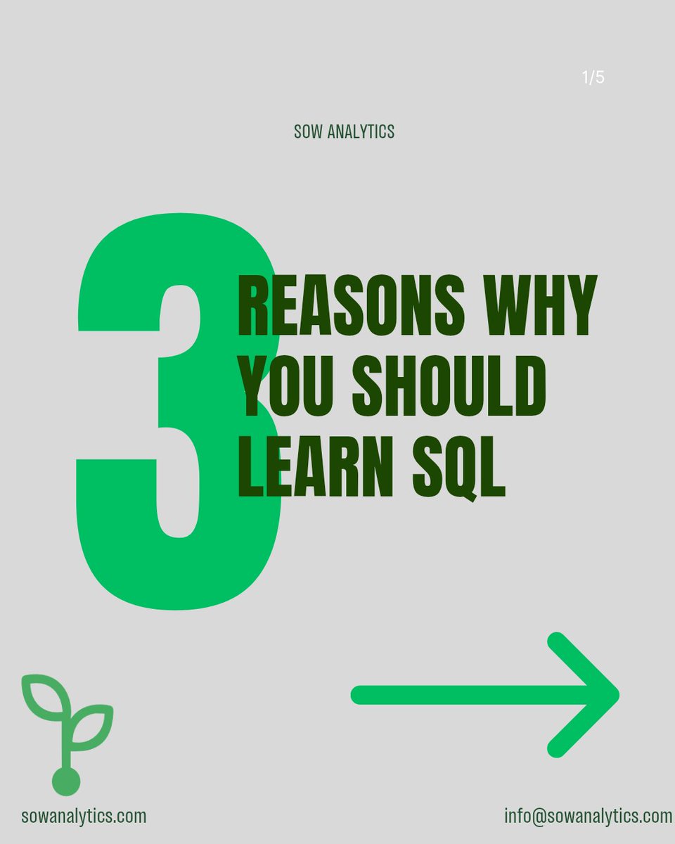 sowanalytics's tweet image. SQL is the language of data.