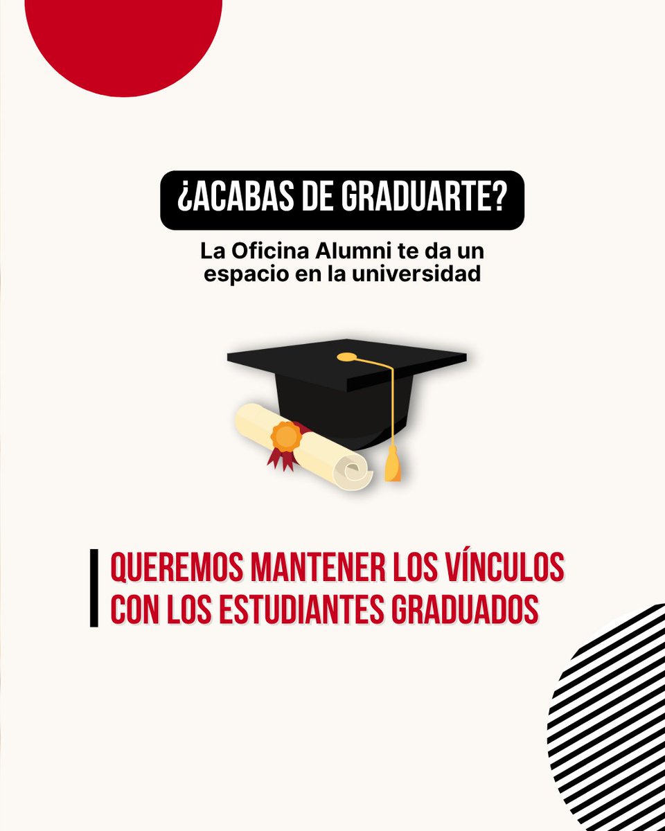 ¿Quieres convertirte en Alumni URJC?

Es muy sencillo, el único requisito es haber finalizado una titulación en la #URJC.