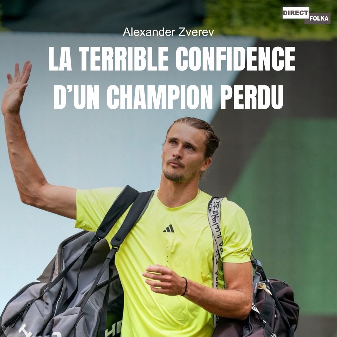 🚨La terrible confidence d’un champion perdu. 🇩🇪

🎙️Alexander Zverev : « Je me sens très seul. Je n'ai jamais rien vécu de tel auparavant. Mon problème n'est pas le tennis, mais de trouver quelque chose en moi. Je m'endors sans aucune motivation pour me lever le lendemain. »