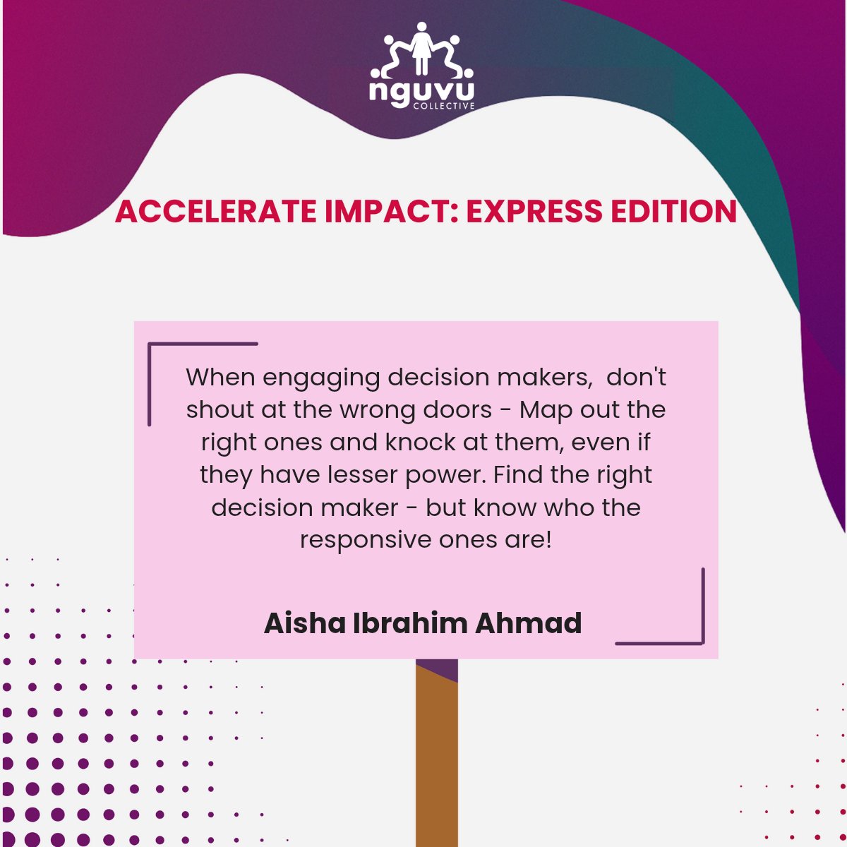 NSEN_foundation's tweet photo. 'Power of Mapping' is very important when it comes to engaging decision makers in policy advocacy. 

#AccelerateImpact #nguvu #policyadvocacy https://t.co/27SIEgPypK