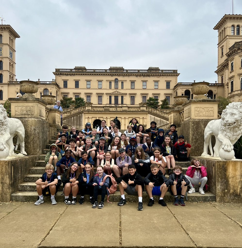 Wow! We have had a fantastic morning touring Osborne House, Queen Victoria’s holiday home, and finding out about her and her family. Lunch on her private beach and now skimming stones in the sea!! 🌟🌟🌟