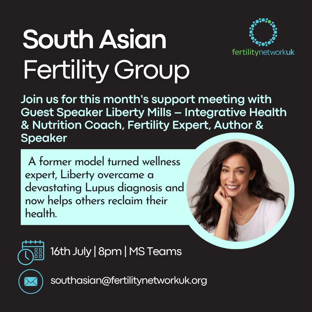 Fertility Network (@fertilitynuk) on Twitter photo South Asian Online Fertility Group Meeting
💌 For Zoom details and more information, email:
📧 southasian@fertilitynetworkuk.org
🔒 Join our private Facebook group for ongoing support and updates:
facebook.com/groups/asianfe…
#FertilitySupport #SouthAsianCommunity #LibertyMills South Asian Online Fertility Group Meeting
💌 For Zoom details and more information, email:
📧 southasian@fertilitynetworkuk.org
🔒 Join our private Facebook group for ongoing support and updates:
facebook.com/groups/asianfe…
#FertilitySupport #SouthAsianCommunity #LibertyMills