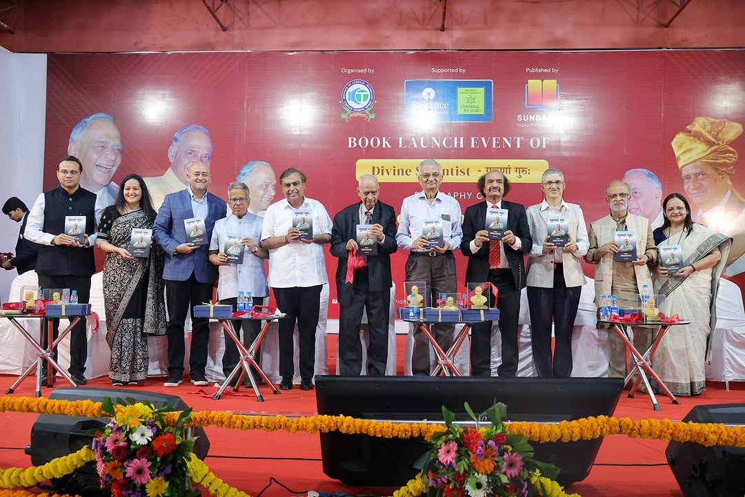 SundaramDigital's tweet photo. Divine Scientist – Biography of Padma Vibhushan Prof. M. M. Sharma
Launched at ICT Mumbai with top scientists &amp; Shri Mukesh Ambani.
Exclusively available at https://t.co/mW8cMX7xMn
#DivineScientist #MMSharma #SundaramBooks #ICTMumbai #MukeshAmbani https://t.co/YV357jVHwZ