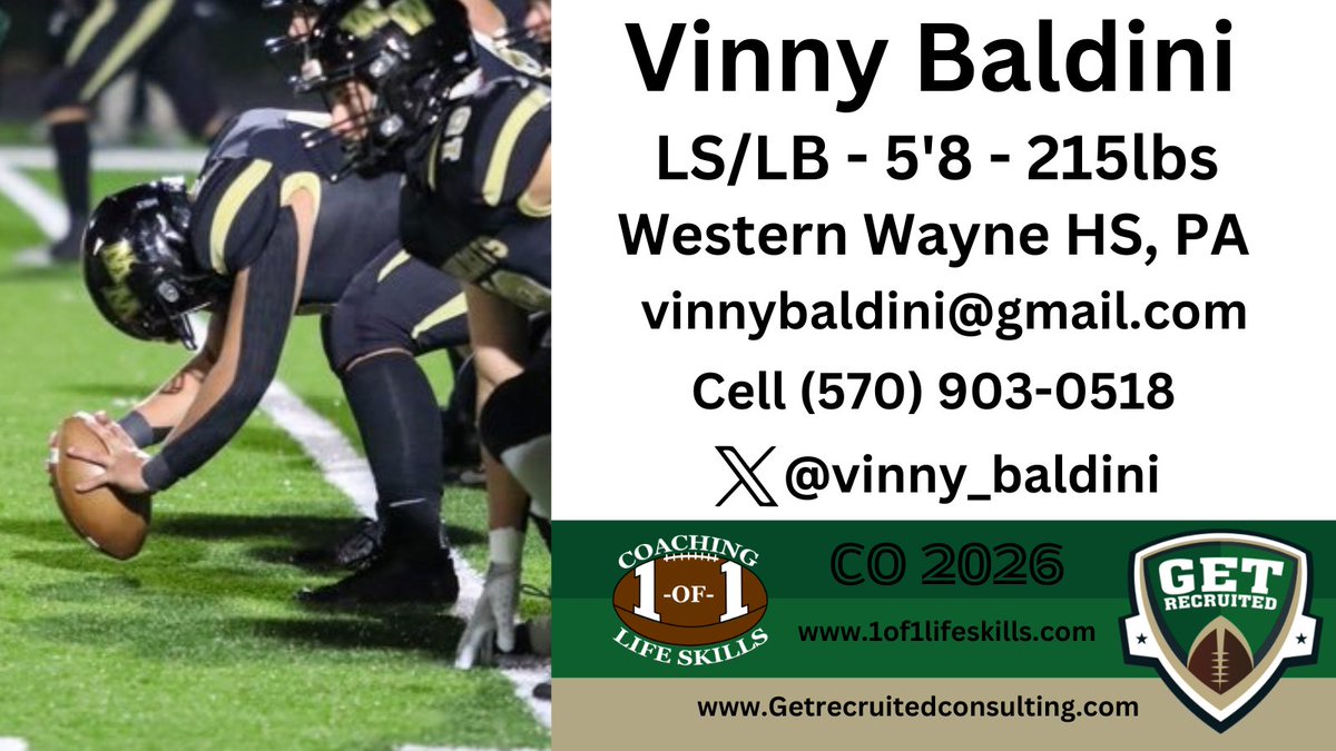 Get Recruited (@get__recruited) on Twitter photo Vinny Baldini - CO 2026 - LS/LB - 5'8, 215lbs - 4.0 GPA - Great snapper, athletic, and strong. Western Wayne HS, PA. Profile: app.productiverecruit.com/profile/vinny-…… <a href="/vinny_baldini/">Vinny Baldini</a> <a href="/1of1lifeskills/">1-of-1 Consulting</a> <a href="/Get__Recruited/">Get Recruited</a> <a href="/UAlbanyFootball/">UAlbany Football</a> <a href="/BryantUFootball/">Bryant Football</a> <a href="/BlackBearsFB/">Maine Football</a> <a href="/MUHawksFB/">Monmouth Football</a> <a href="/UNH_Football/">New Hampshire Football</a> <a href="/HoyasFB/">Georgetown Football</a> Vinny Baldini - CO 2026 - LS/LB - 5'8, 215lbs - 4.0 GPA - Great snapper, athletic, and strong. Western Wayne HS, PA. Profile: app.productiverecruit.com/profile/vinny-…… <a href="/vinny_baldini/">Vinny Baldini</a> <a href="/1of1lifeskills/">1-of-1 Consulting</a> <a href="/Get__Recruited/">Get Recruited</a> <a href="/UAlbanyFootball/">UAlbany Football</a> <a href="/BryantUFootball/">Bryant Football</a> <a href="/BlackBearsFB/">Maine Football</a> <a href="/MUHawksFB/">Monmouth Football</a> <a href="/UNH_Football/">New Hampshire Football</a> <a href="/HoyasFB/">Georgetown Football</a>
