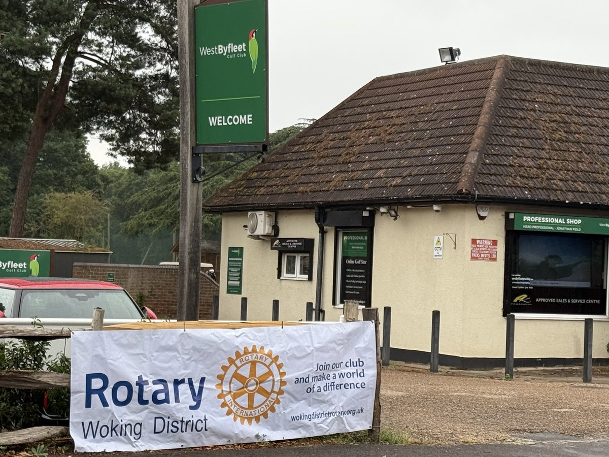 Woking District Rotary (@wokingdrotary) on Twitter photo We have arrived at <a href="/WestByfleetGolf/">West Byfleet Golf Club</a> and are all set up for this year’s Charity Golf Day. Earlier rain is clearing and we expect a fine afternoon’s golf on a great course and in a great cause We have arrived at <a href="/WestByfleetGolf/">West Byfleet Golf Club</a> and are all set up for this year’s Charity Golf Day. Earlier rain is clearing and we expect a fine afternoon’s golf on a great course and in a great cause