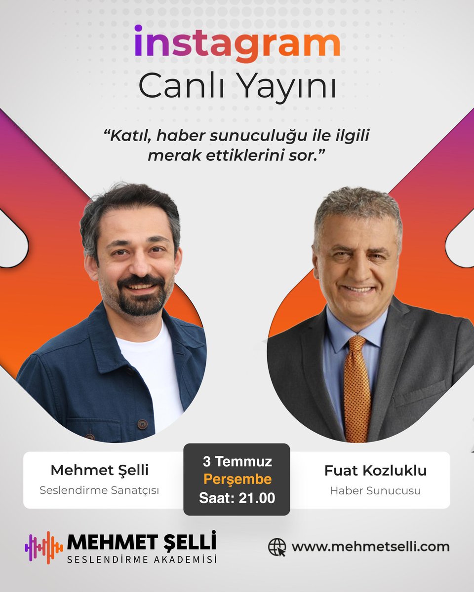 Bu perşembe canlı yayın konuğum usta gazeteci, haber sunucusu Fuat Kozluklu.