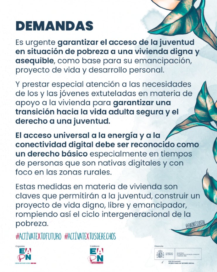 EAPNclm's tweet image. ✊ Exigimos medidas urgentes:
🏠 Vivienda digna para jóvenes en pobreza y extutelados
📶 Conectividad y acceso a energía como derechos básicos
💡 Políticas que permitan romper el ciclo de la pobreza
La juventud merece un presente y un futuro.
#ActívatextuFuturo