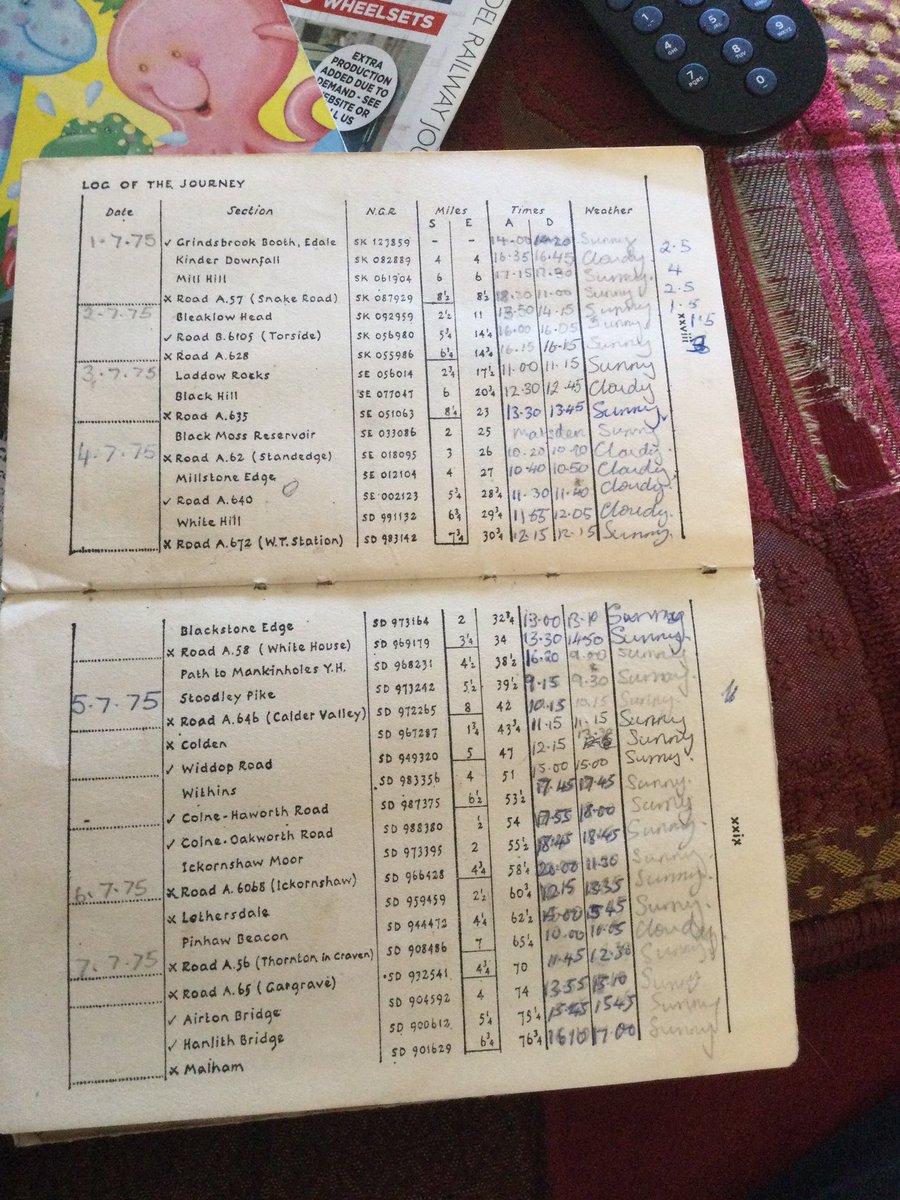MrSRFoster's tweet image. It’s 50 years since I set off to walk the Pennine Way.