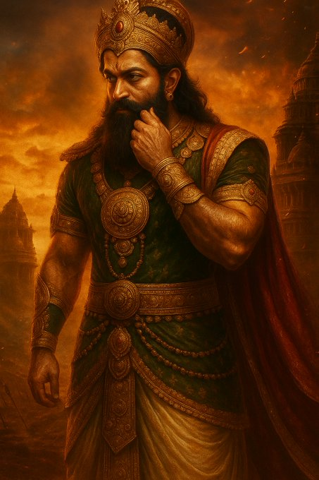 shhh_wersoh's tweet photo. I personally feel Yash as Raavan will be one of the most iconic villains of Indian Cinema, he got that aura. 

RAVANA RAGE BEGINS
#RamayanaGlimpseTomorrow https://t.co/R9kCQ9iGrY