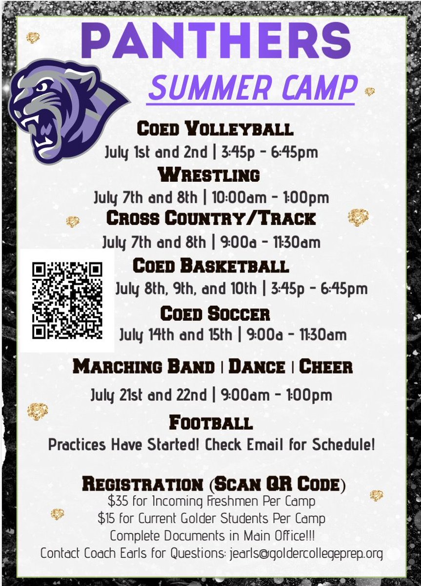Check out our options for "Panthers Summer Camp"