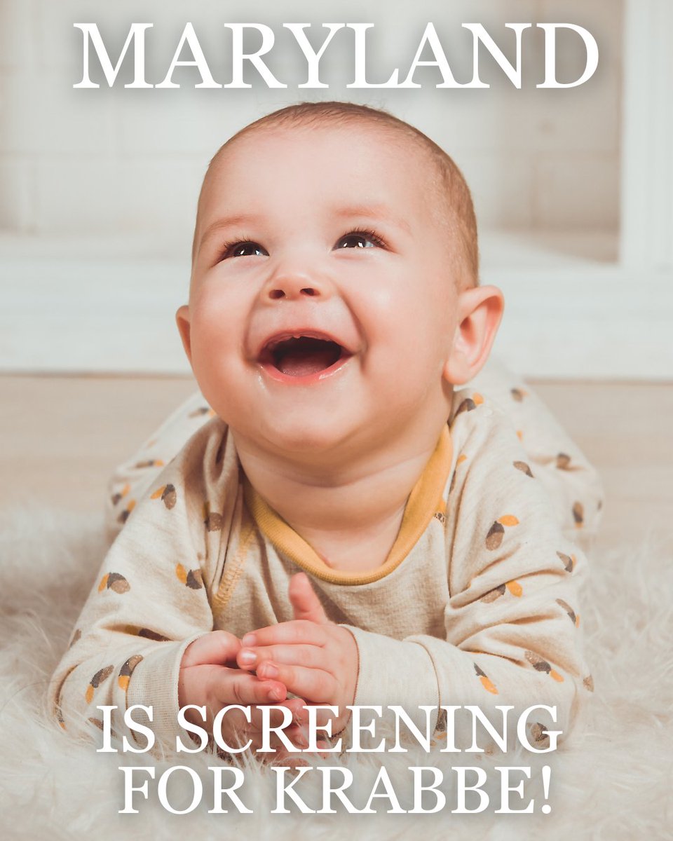HuntersHopeFDN's tweet image. Maryland is now screening for Krabbe disease!
This week, Maryland became the 13th state to add Krabbe to its newborn screening panel. Thank you, Maryland!