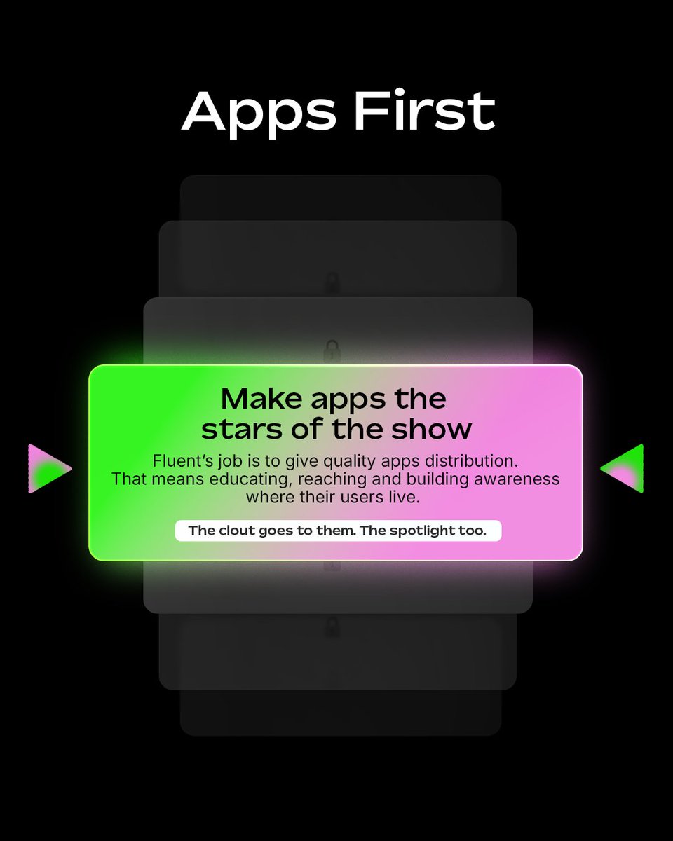 fluentxyz's tweet image. Should the hype be around the chain itself or the apps being built on it?
Second option, without a doubt.