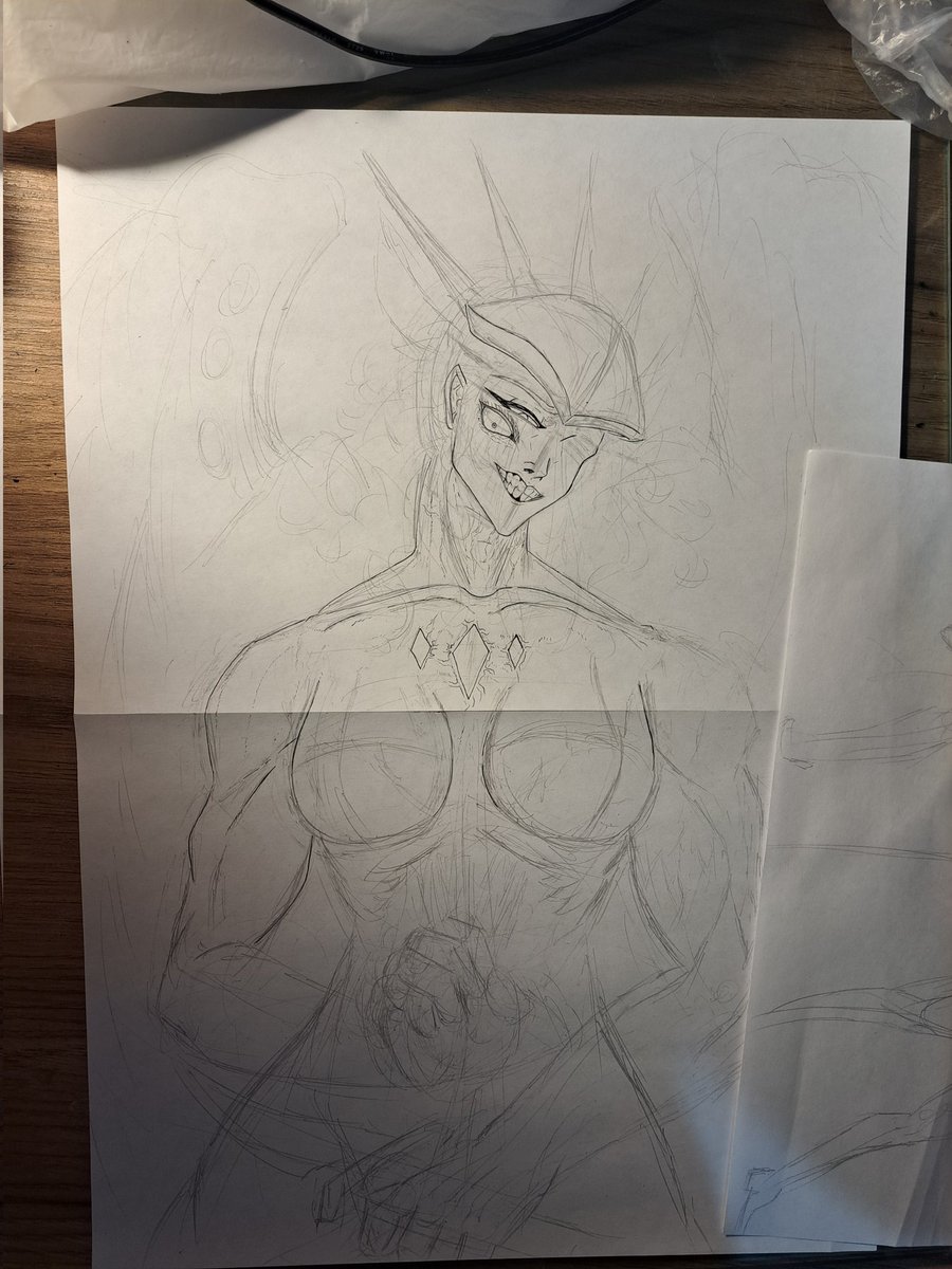 LeoTheArmada's tweet image. Slowly but surely....
We are cooking.
Smt like this would be cool as Crimson Heir Vol 2 cover.
Initially i wanted Zerxy, but the story focuses soo much on Fallax and Lancer that it wouldnt make sense to make Zerxy the main show runner on the cover.