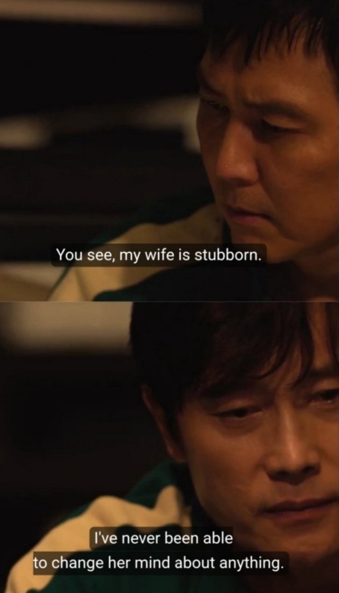 the concept that inho didn't save gihun because he respected his decision. it's like inho said about his wife "i've never been able to change her mind about anything". in that moment he realised that he couldn't change gihun, that gihun would never be like him. so he let him go