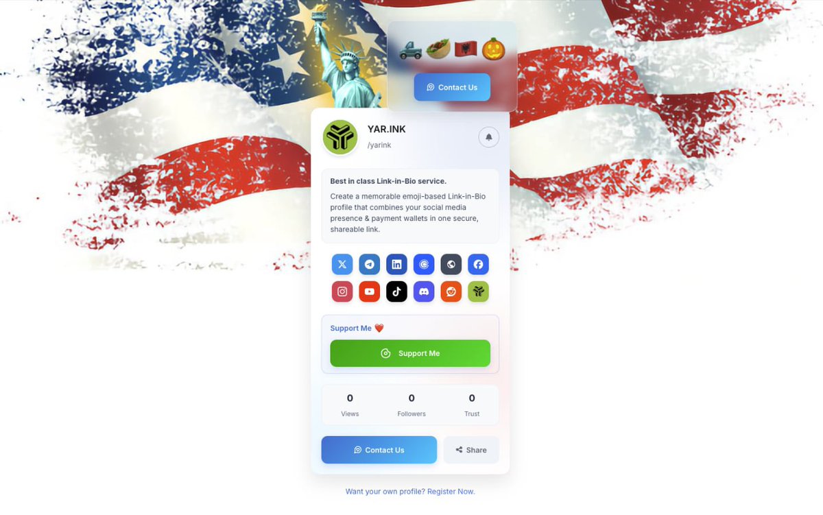 Don't just celebrate #IndependenceDay, LIVE it! Our NEW patriotic profile theme drops NOW. Make your profile a statement. 💪 Who's repping America this 4th?
yar.ink
