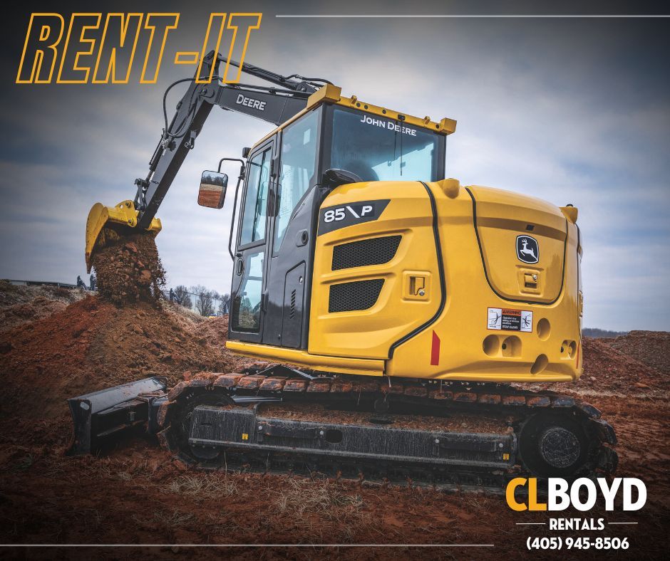 From trenching to demo, the John Deere 85P-Tier brings serious power in a compact package — and we’ve got it ready to rent.

✅ Smooth hydraulics
✅ Jobsite-ready strength
✅ Flexible rental terms

Reserve yours today!
#RentItWednesday #CLBoyd #85PTier