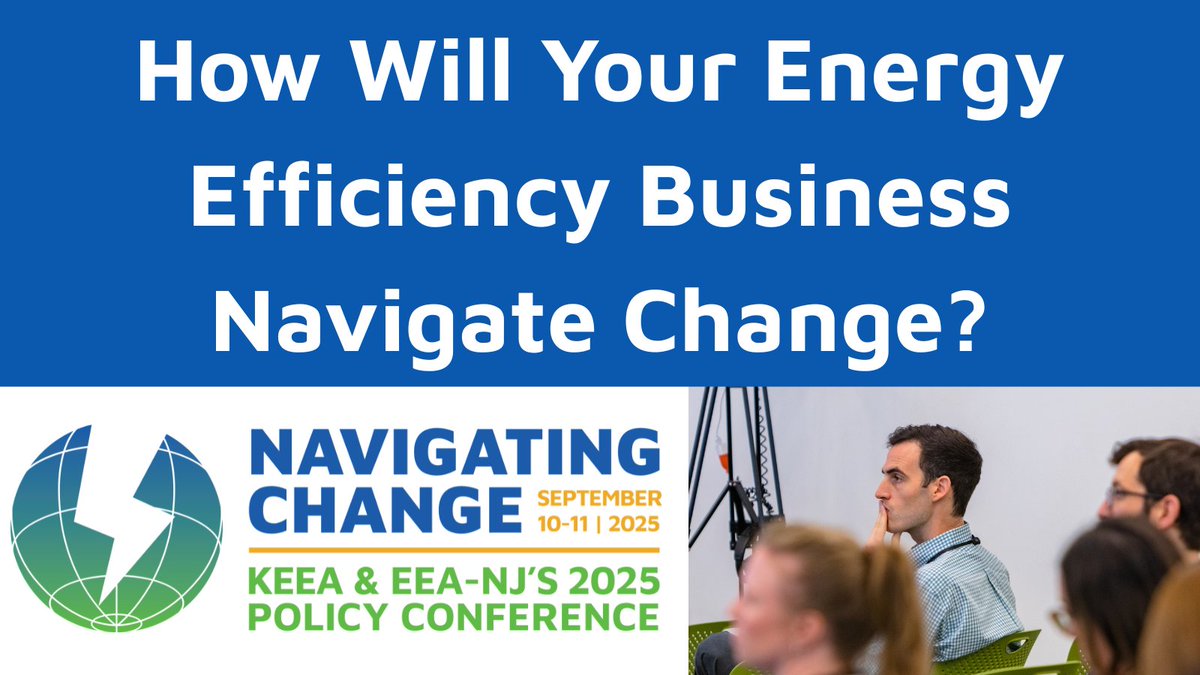 A new federal budget, disappearing incentives, a shifting workforce, and more—how will your company keep up with change in the energy efficiency industry? Gain valuable insight into how to survive these challenging times. 9/10-9/11 in Somerset, NJ. eeaofnj.org/navigating-cha…