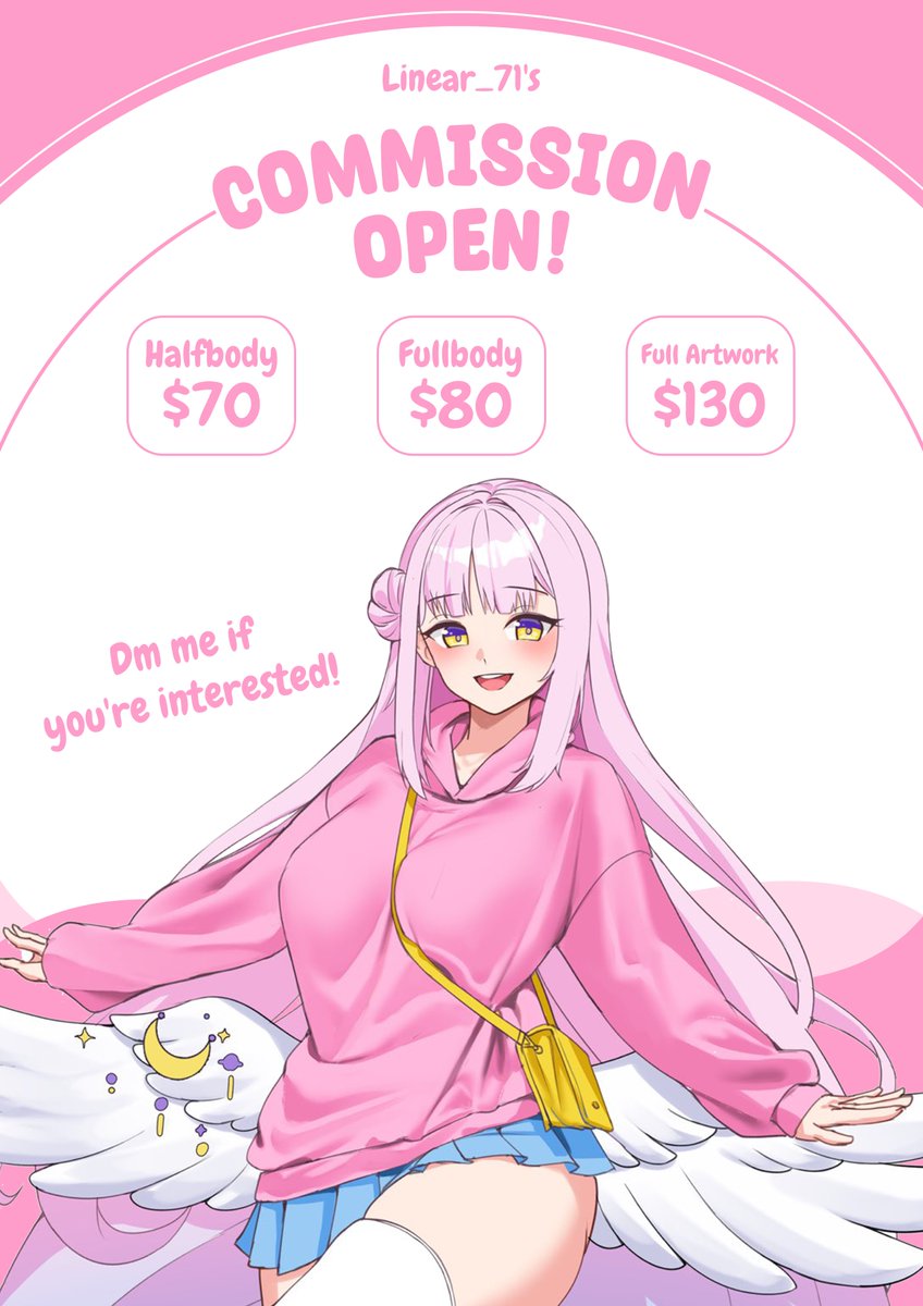 Retweets are very appreciated ✨ 

Hello! Opening my comms again this month!
DM me if you're interested!~

More detes on my bio!

#Commission #commisionsopen #illustration #ArtistOnTwitter #VGen #VGenComm