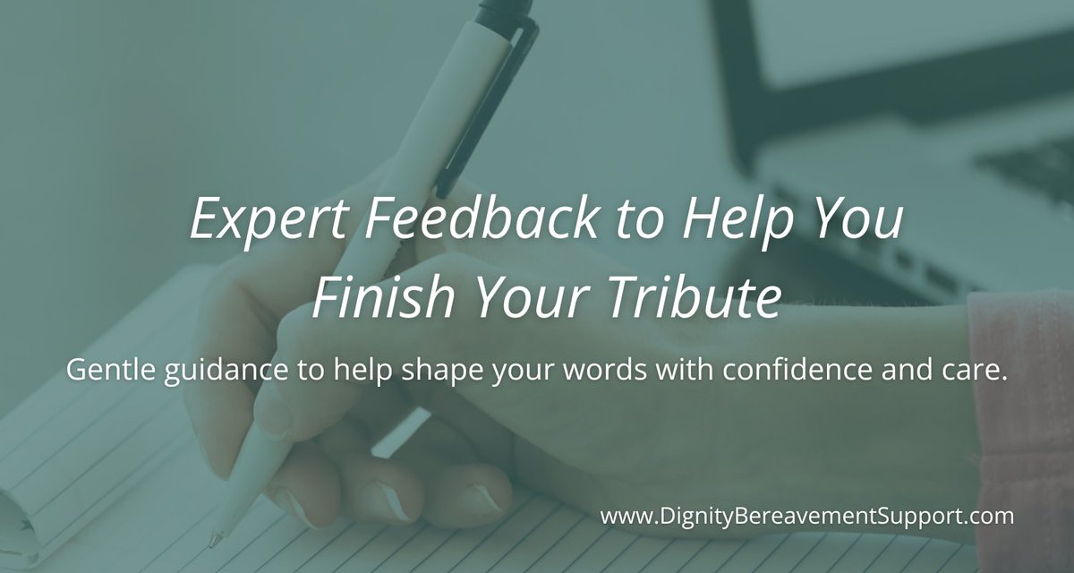dignity_support's tweet photo. 📝 Started writing a eulogy, funeral speech, or memorial tribute?
Our Tribute Review service offers kind, expert feedback to help you finish with confidence and care.
🌿 Learn more: https://t.co/S6lkLChygB
#GriefSupport #EulogyHelp #TributeWriting https://t.co/ZDn5Qd48IG