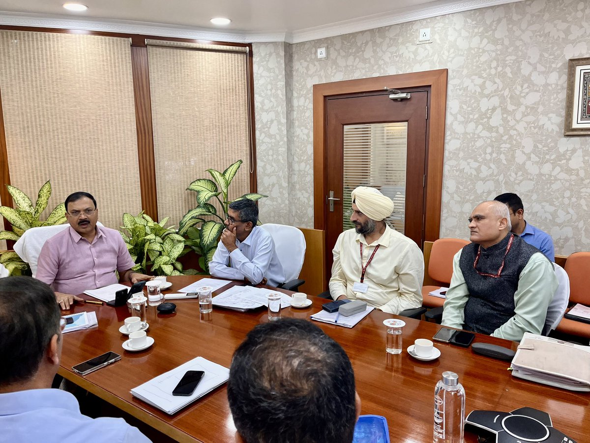 The Addl. Chief Secy, Home Dept. convened a meeting today with the General Manager, East Coast Railway, Bhubaneswar to review the crowd management &amp; passenger safety at Puri Railway Station for the ensuing Bahuda Yatra &amp; Sunabesha 2025. DGP, ADGs &amp; senior officers attended.