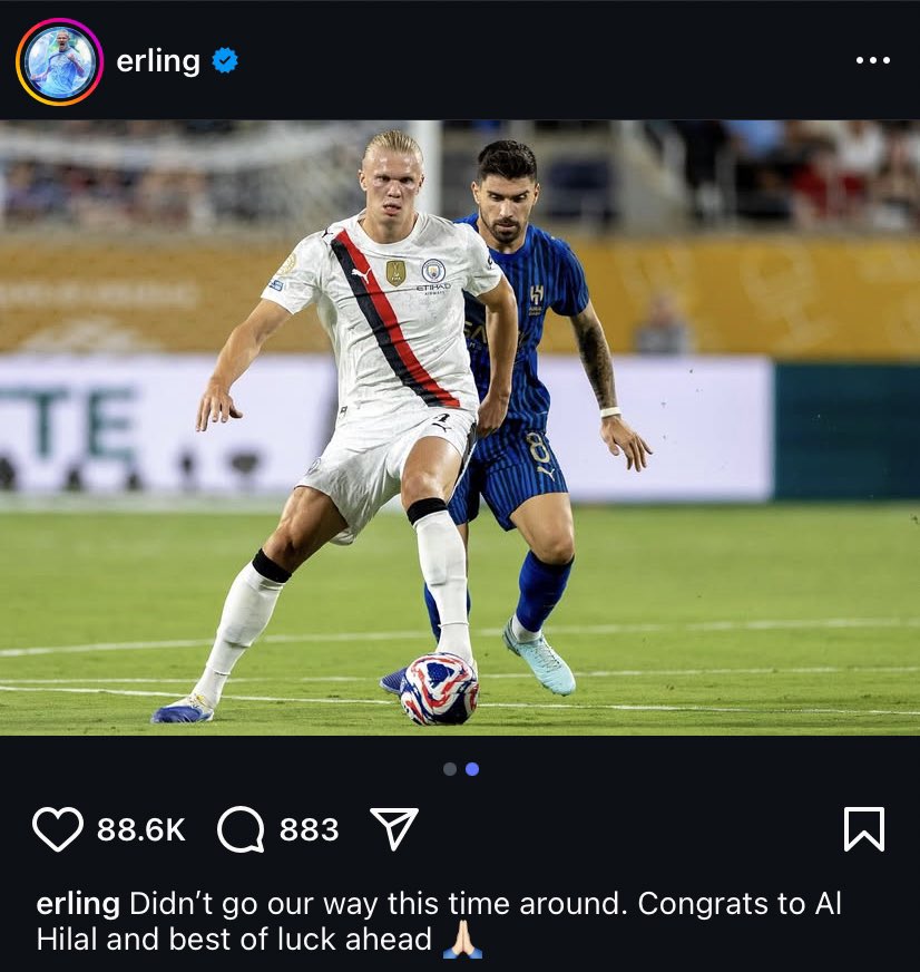 Siiros2's tweet photo. 🚨🚨🚨🚨🚨🚨🚨🚨🎙️

هالاند :

" تهانينا للهلال ونتمنى له كل التوفيق 💙 ". https://t.co/2omCIYfQwV