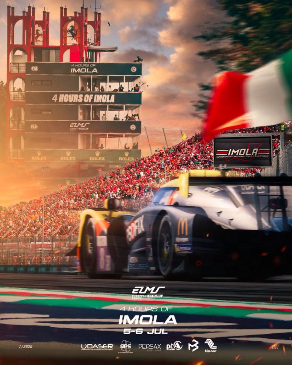 Este fin de semana volvemos a Imola, para la tercera ronda de las European Le Mans Series. 

De nuevo, trabajando con <a href="/BarradoMgmt/">Barrado Management</a> y Daniel Nogales en el LMP3 #8  

Va a ser un fin de semana caluroso pero tengo ganas de volver después de la F1. 

Os iré contando cosas 😊