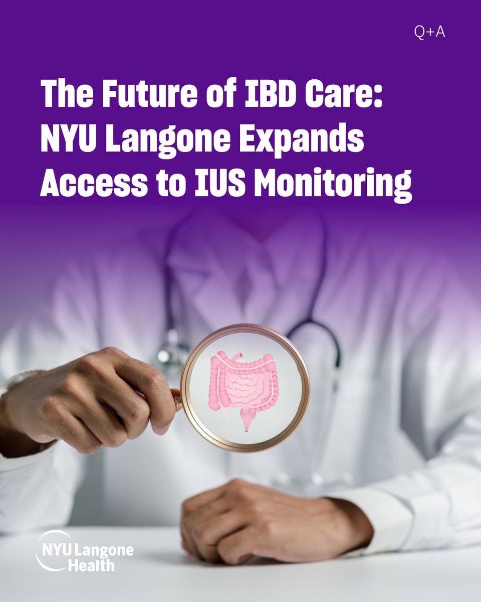 nyugrossman's tweet image. NYU Langone welcomes Dr. Michael Dolinger as Director of Pediatric IBD. He’s leading the way with intestinal ultrasound—a fast, noninvasive tool transforming care for kids with Crohn’s and colitis.
Read more: bit.ly/4k4JHOu