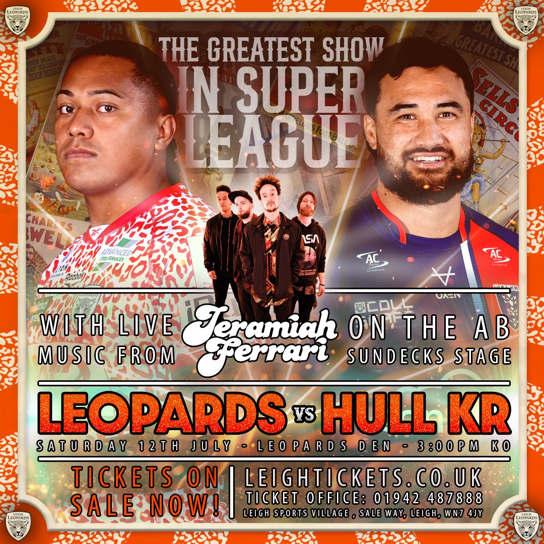 Leigh Sports Village (@lsvstadium) on Twitter photo ๐๐๐ข๐ ๐ก ๐๐๐จ๐ฉ๐๐ซ๐๐ฌ ๐๐ ๐๐ฎ๐ฅ๐ฅ ๐๐๐
Join us this Saturday at 3pm for a thrilling Rugby League clash!
Live performance from Jeramiah Ferrari
20% off kiosk food and drinks for the first hour of opening
Sushma 'snacks providing tasty bites
Secure your tickets now!๐๏ธ ๐๐๐ข๐ ๐ก ๐๐๐จ๐ฉ๐๐ซ๐๐ฌ ๐๐ ๐๐ฎ๐ฅ๐ฅ ๐๐๐
Join us this Saturday at 3pm for a thrilling Rugby League clash!
Live performance from Jeramiah Ferrari
20% off kiosk food and drinks for the first hour of opening
Sushma 'snacks providing tasty bites
Secure your tickets now!๐๏ธ