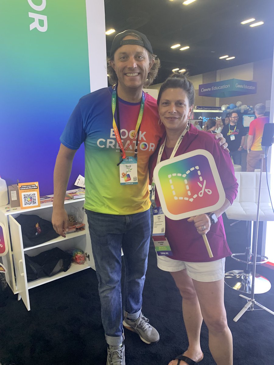 JStetinaTRT's tweet image. So much fun to see @dhotler at #ISTELive25! Enjoyed connecting with the @BookCreatorApp team and sharing how it sparks imagination at the Early Learning Playground! @jennthomas75 @PortsVASchools #PPStrt